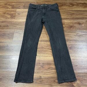 Old Navy Straight Jeans Built-in Flex Black Cotton Women's Size 14 Plus